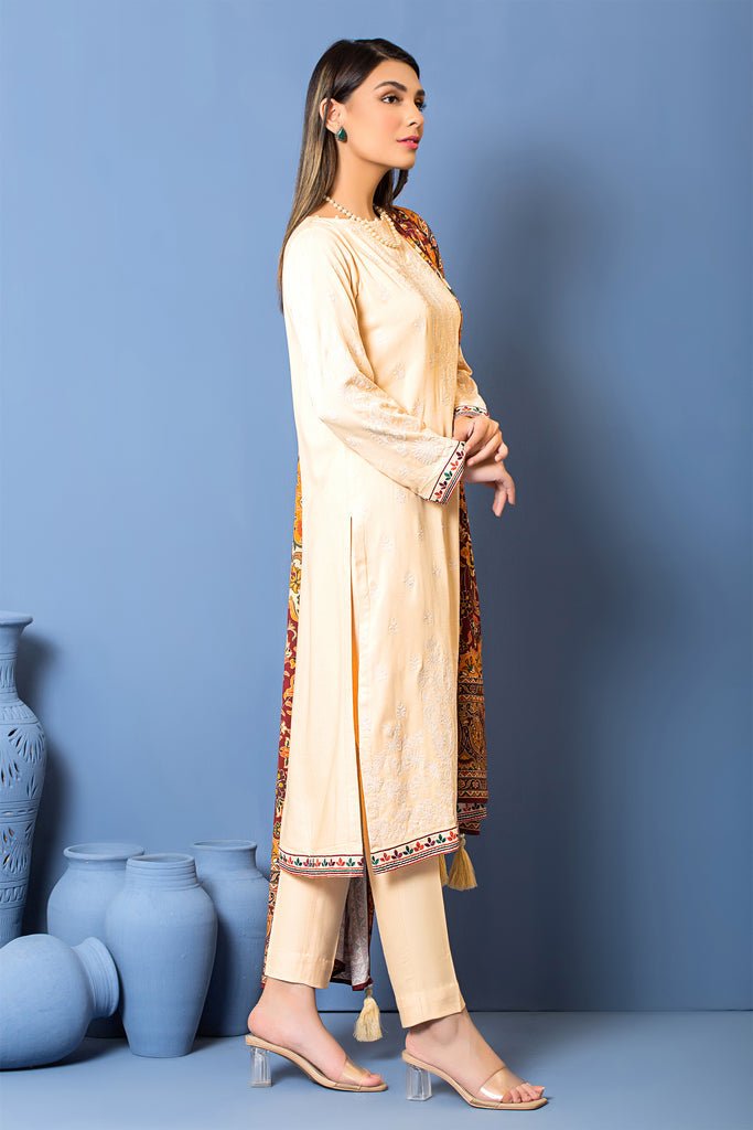 Lakhany 3 Piece Stitched Embroidered Suit LSM-2965