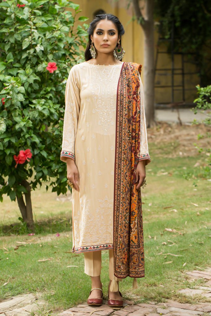 Lakhany 3 Piece Stitched Embroidered Suit LSM-2965