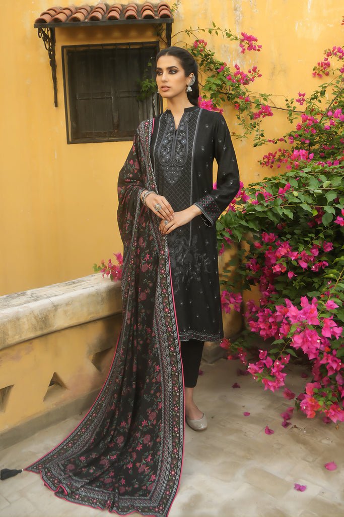 Lakhany 3 Piece Stitched Embroidered Suit LSM-2968