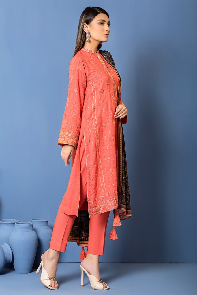 Lakhany 3 Piece Stitched Embroidered Suit LSM-2962