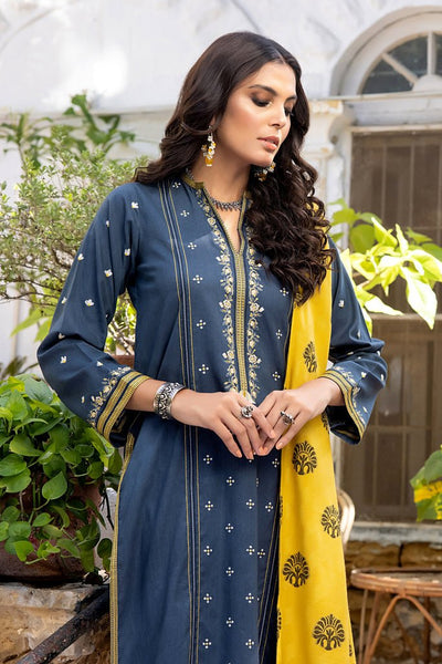 Lakhany 3 Piece Winter Unstitched Slub Peach Suit WES-SR-0039