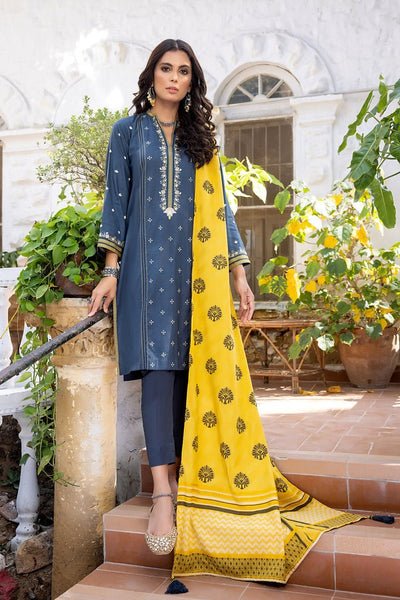Lakhany 3 Piece Winter Unstitched Slub Peach Suit WES-SR-0039