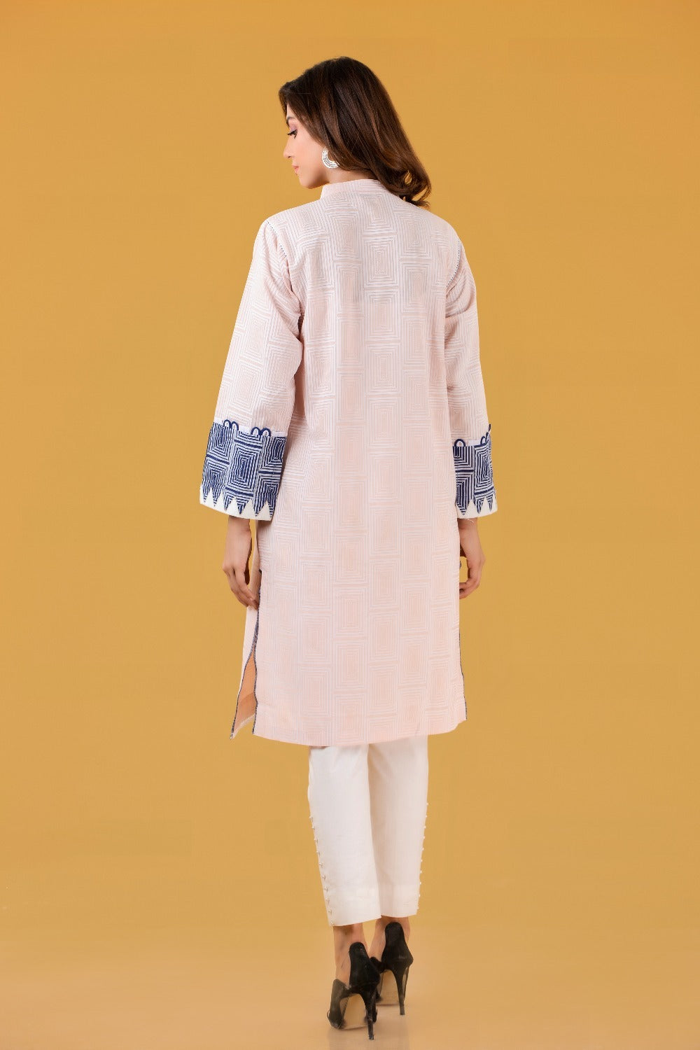 Gul Ahmed Ready To Wear Cambric Screen Printed Shirt WGK-LWS-SP-424