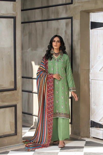 Lakhany 3 Piece Unstitched Embroidered Karandi Suit WKC-7021