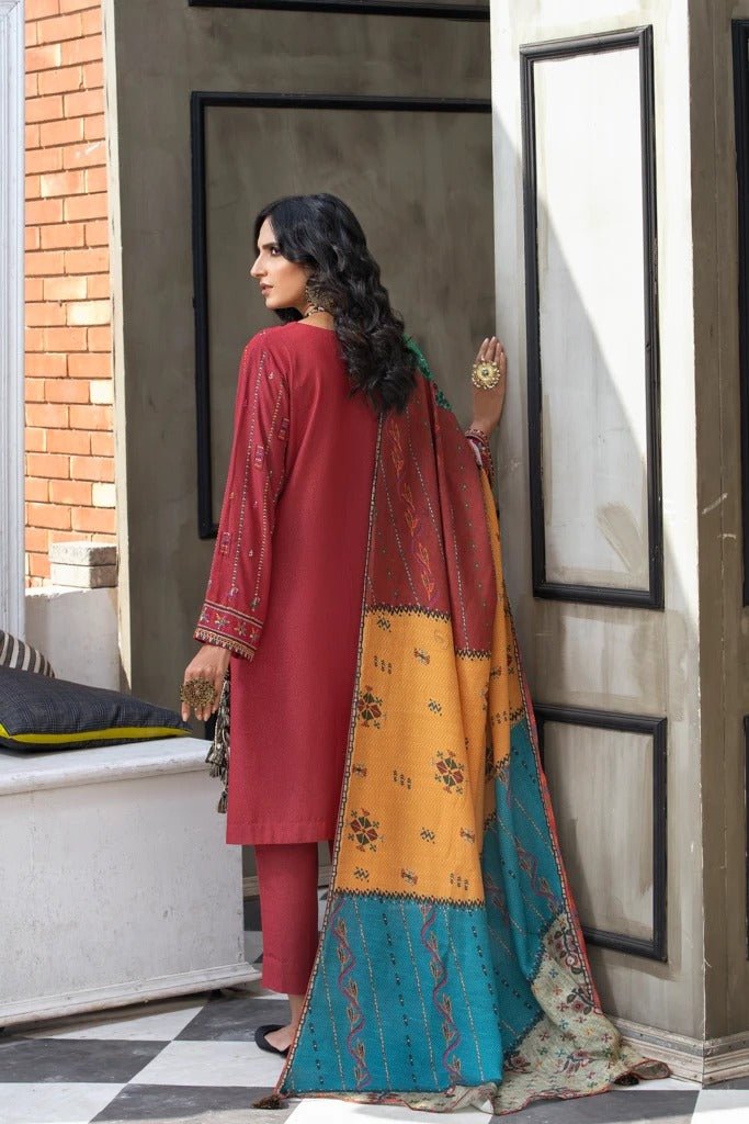 Lakhany 3 Piece Unstitched Embroidered Karandi Suit WKC-7022