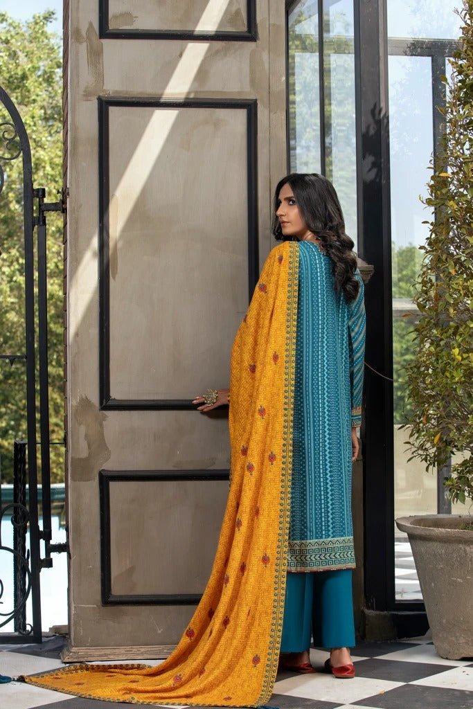 Lakhany 3 Piece Unstitched Embroidered Karandi Suit WKE-7018