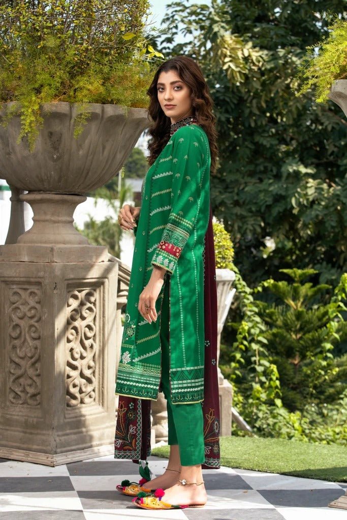 Lakhany 3 Piece Unstitched Embroidered Karandi Suit WKE-7020