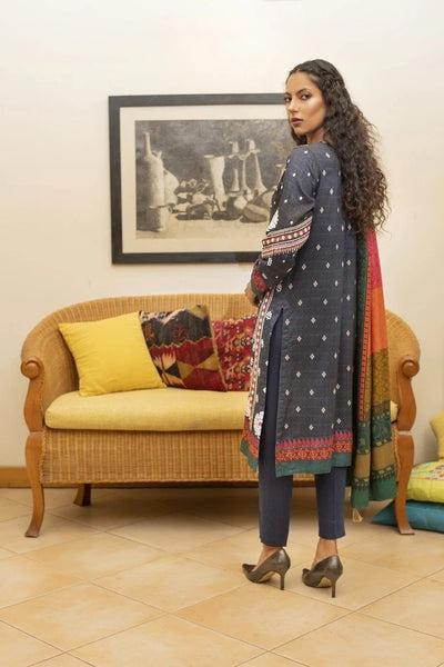 Ready To Wear Lakhany 3 Piece Embroidered Cottel Suit LSM-2489