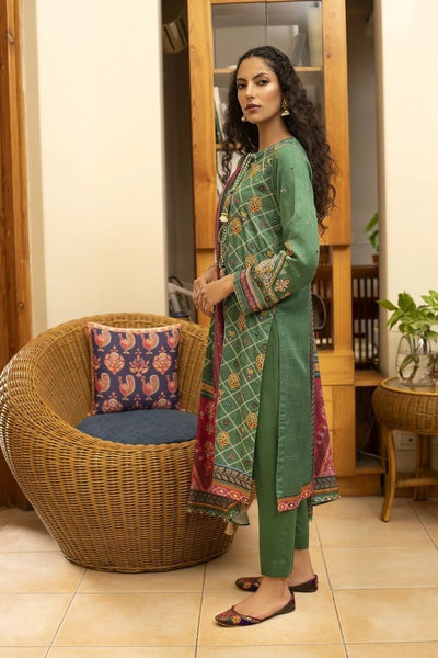 Ready To Wear Lakhany 3 Piece Embroidered Cottel Suit LSM-2484