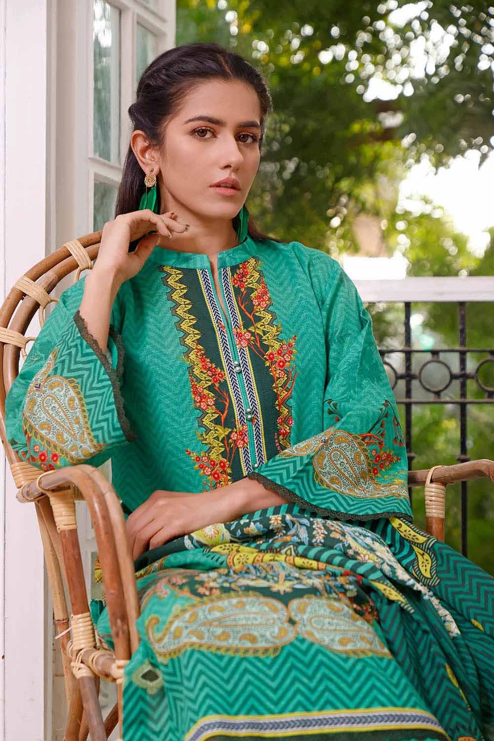 Gul Ahmed 3PC Printed Khaddar Stitched Suit WNS-12102