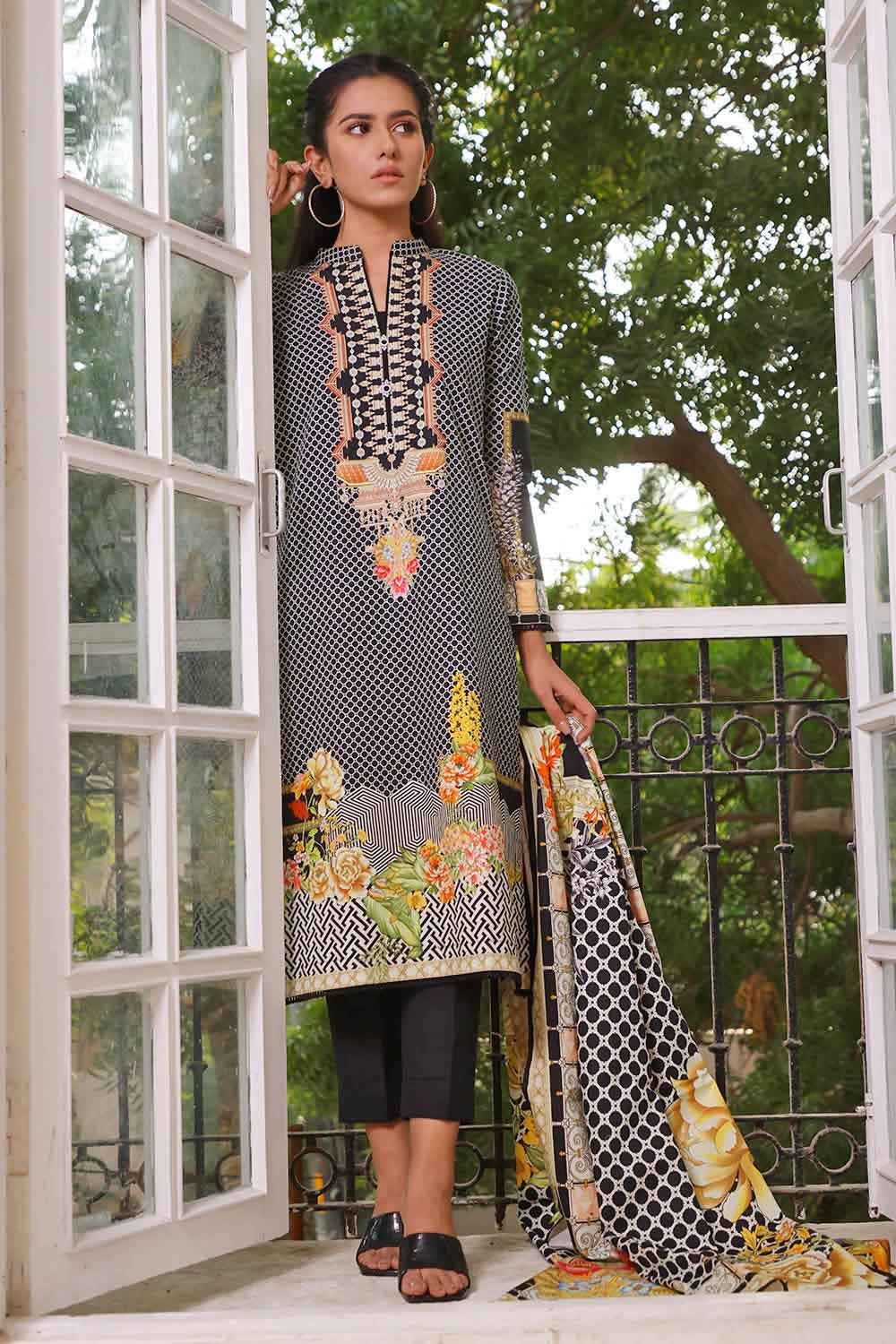 Gul Ahmed 3PC Printed Khaddar Stitched Suit WNS-12115