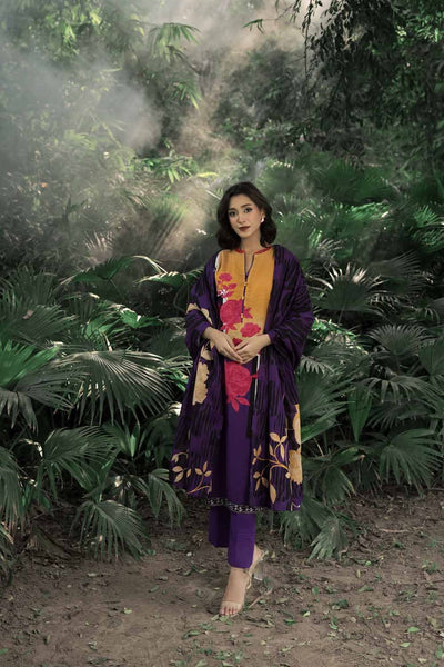 Gul Ahmed 3PC Stitched Khaddar Suit WR-22014