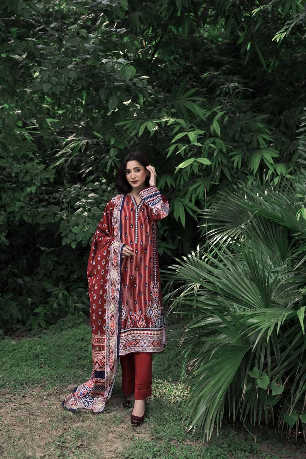 Gul Ahmed 3PC Stitched Khaddar Suit WR-22028