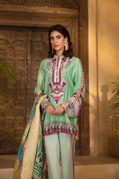 Sapphire 3 Piece Unstitched Suit ZIRCON BLOOM-V3