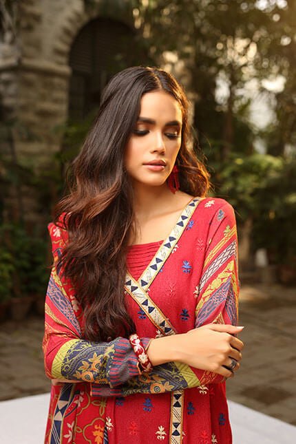 LSM Embroidered Winter Dress AE-6603 A