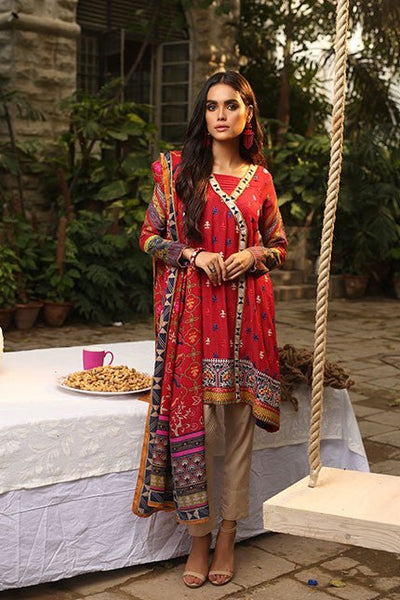 LSM Embroidered Winter Dress AE-6603 A