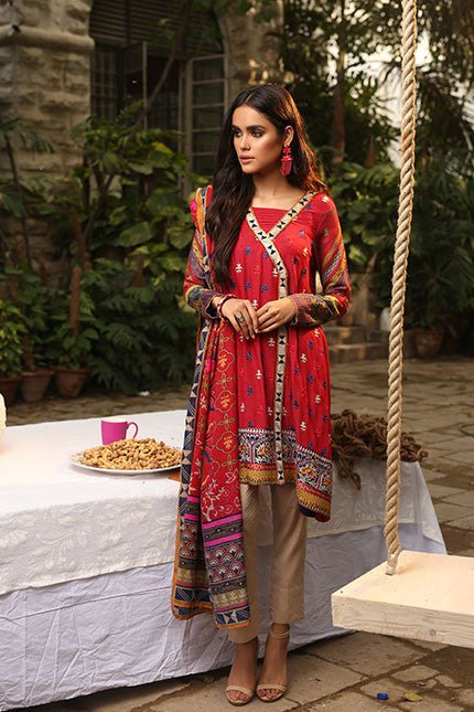 LSM Embroidered Winter Dress AE-6603 A