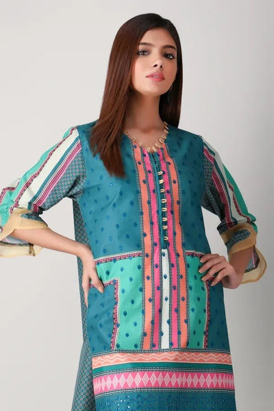 Ready to Wear Khaadi 1 Piece Kurta CTPE-20206 Blue