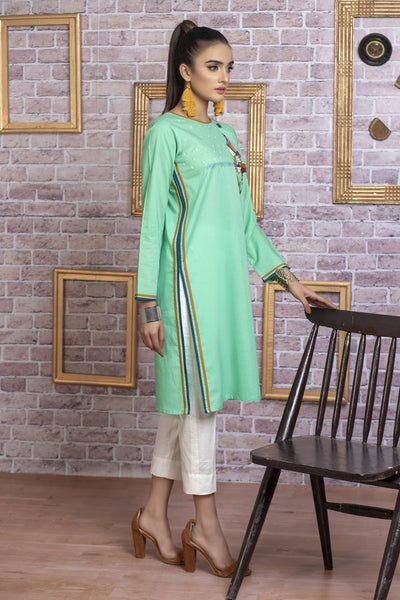 Ready to wear Embroidered Lawn Stitched Kurti By LSM-1711-ST