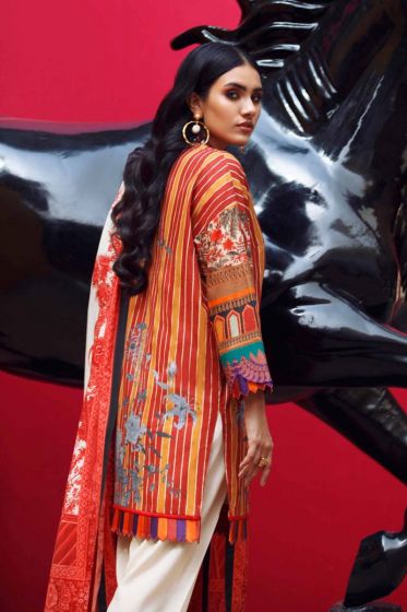 SANA SAFINAZ MAHAY 2 Piece Unstitched Ladies Lawn Suit H201-009B-BG