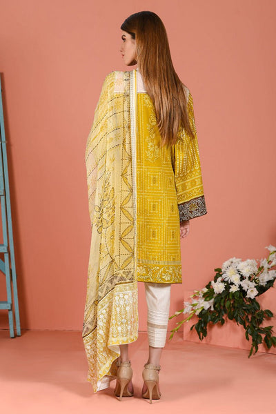 LSM COLOUR FUSION 3 PC UNSTITCHED DRESS LTD-001 - MULTI