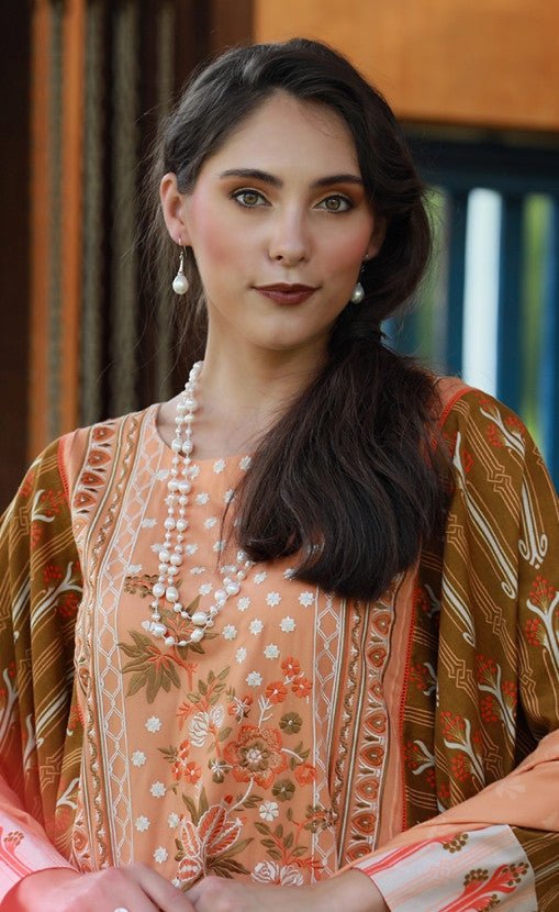MAHAPAYKAR EXCLUSIVE EMBROIDERED COLLECTION ME-9903-B - ORANGE