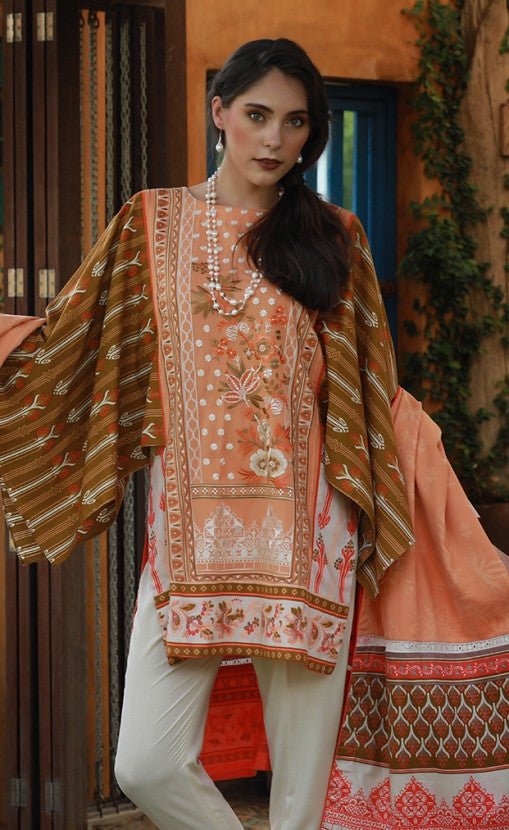 MAHAPAYKAR EXCLUSIVE EMBROIDERED COLLECTION ME-9903-B - ORANGE