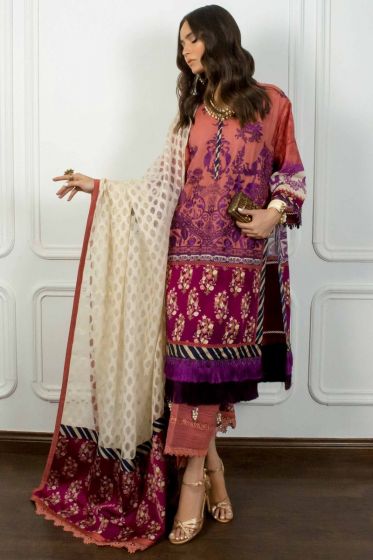 SANA SAFINAZ Muzlin Luxury Collection 3 Piece Unstitched Ladies Lawn Suit M202-004B-CI